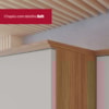 Armario Aereo 2 Portas Vidro 80 cm Requinte C647 Nature Areia Henn