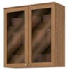 Armario Aereo 2 Portas Vidro 80 cm Requinte C647 Nature Henn