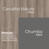 Armario Aereo 2 PT 80 cm 16980 Carvalho Nature Chumbo Nicioli