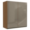 Armario Aereo 2P Vidro 80 cm MDP Maxxi G765 Canela Kappesberg