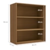 Armario Aereo 2P Vidro 80 cm MDP Maxxi G765 Canela Kappesberg