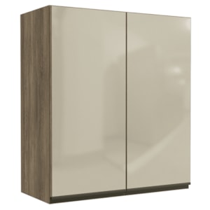 Armario Aereo 2P Vidro 80 cm MDP Maxxi G765 Nogal Kappesberg