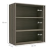 Armario Aereo 2P Vidro 80 cm MDP Maxxi G765 Nogal Kappesberg