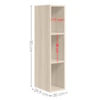 Armario Aereo 3 Nichos MDF 20X90 cm Kali 16675 Bianco TOQ Nicioli