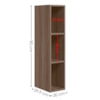 Armario Aereo 3 Nichos MDF 20X90 cm Kali 16675 Carvalho TOQ Nicioli