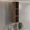 Armario Aereo 3 Nichos MDF 20X90 cm Kali 16675 Carvalho TOQ Nicioli