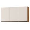 Armario Aereo 3 Portas 118 cm Suecia Cedro Areia RUDK