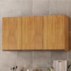 Armario Aereo 3 Portas 118 cm Suecia Cedro RUDK