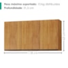 Armario Aereo 3 Portas 118 cm Suecia Cedro RUDK
