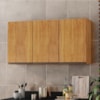 Armario Aereo 3 Portas 118 cm Suecia Cedro RUDK