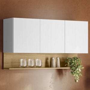 Armario Aereo 3 Portas 120 cm Line Supremo Cp Freijo KTP
