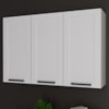 Armario Aereo 3 Portas 120 cm MDF CZ3310 Branco Tecno Mobili