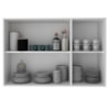 Armario Aereo 3 Portas 120 cm MDF CZ3310 Branco Tecno Mobili