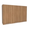 Armario Aereo 3 Portas 120 cm MDP CZ3109 Freijo Tecno Mobili