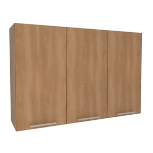 Armario Aereo 3 Portas 120 cm MDP CZ3109 Freijo Tecno Mobili Armario Aereo 3 Portas 120 cm MDP CZ3109 Freijo Tecno Mobili