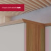 Armario Aereo 3 Portas 120 cm MDP Requinte C636 Nature Areia Henn