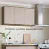 Armario Aereo 3 Portas MDF 120 cm Connect C56 Duna Cristal Henn