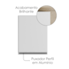 Armario Aereo 40 cm 1 Porta Evidence Branco POLIMAN