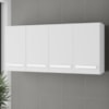 Armario Aereo 4P 120 cm Mara Branco Mobbs