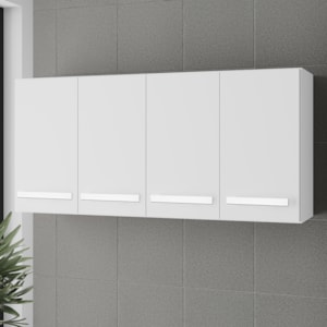 Armario Aereo 4P 120 cm Mara Branco Mobbs