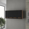 Armario Aereo 4P 120 cm Mara Savana Preto Mobbs