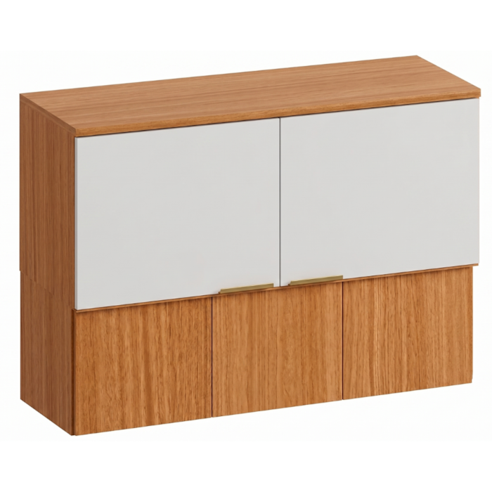 Armario Aereo 5 Portas 120 cm MDF Bari POLIMAN