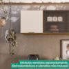 Armario Aereo 58 cm 1 Porta Etna Carvalho Oak Off White POLIMAN