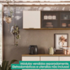 Armario Aereo 58 cm 1 Porta Etna Carvalho Oak Off White POLIMAN
