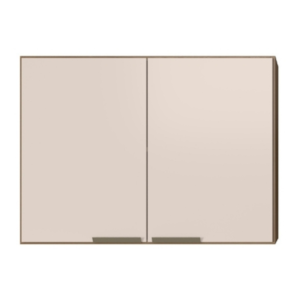 Armario Aereo 80 cm 2 Portas Etna Carvalho Oak Off White POLIMAN