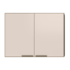 Armario Aereo 80 cm 2 Portas Etna Carvalho Oak Off White POLIMAN