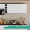 Armario Aereo 80 cm 2 Portas Evidence Branco POLIMAN