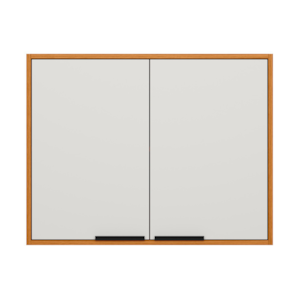 Armario Aereo 80 cm 2 Portas Ravena Freijo Off Acetinado POLIMAN