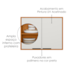 Armario Aereo 80 cm 2 Portas Ravena Freijo Off Acetinado POLIMAN