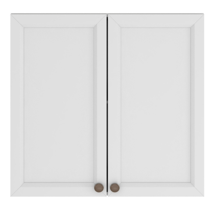 Armario Aereo 80 cm 2 Portas Unna Branco POLIMAN