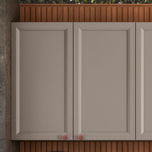 Armario Aereo 80 cm 2 Portas Unna Gris POLIMAN