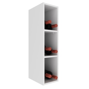 Armario Aereo Adega 3 Nichos 20 cm MDF CZ3318 Branco Tecno Mobili