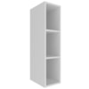 Armario Aereo Adega 3 Nichos 20 cm MDF CZ3318 Branco Tecno Mobili