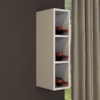 Armario Aereo Adega 3 Nichos 20 cm MDF CZ3318 Branco Tecno Mobili