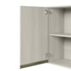 Armario Aereo Balcao 1 Porta 30cm MDF Kali Bianco Toq Bianco Toq Nicioli