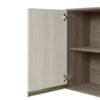 Armario Aereo Balcao 1 Porta 40cm MDF Kali Carvalho Toq Bianco Toq Nicioli
