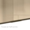 Armario Aereo Balcao 1P Vidro 40cm MDF Kali Carvalho Toq Carvalho Toq Nicioli