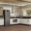 Armario Aereo Balcao Forno 80cm MDF Kali Bianco Toq Bianco Toq Nicioli