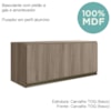 Armario Aereo Basc MDF 80 cm Kali 16341 Carvalho Toq Carvalho Toq Nicioli