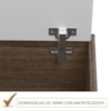 Armario Aereo Basculante 1 Porta 60CM MDF Kali Premium 12203x1 Amendoa Carvalho Rust Nicioli