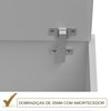 Armario Aereo Basculante 1 Porta 80CM MDF Kali Premium 12210x1 Branco Carvalho Rust Nicioli