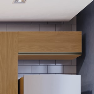 Armario Aereo Basculante 1P 80 cm Maxxi G773 Canela Kappesberg