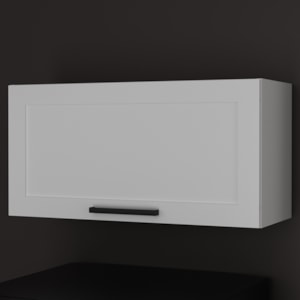 Armario Aereo Basculante 1P 80 cm MDF CZ3316 Branco Tecno Mobili