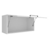 Armario Aereo Basculante 1P 80 cm MDF CZ3316 Branco Tecno Mobili