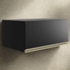 Armario Aereo Basculante 1P 80 cm MDF Proenca Nogueira Carbono Prime Demartez