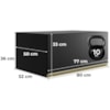 Armario Aereo Basculante 1P 80 cm MDF Proenca Nogueira Carbono Prime Demartez